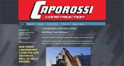 Desktop Screenshot of caporossiconstruction.com